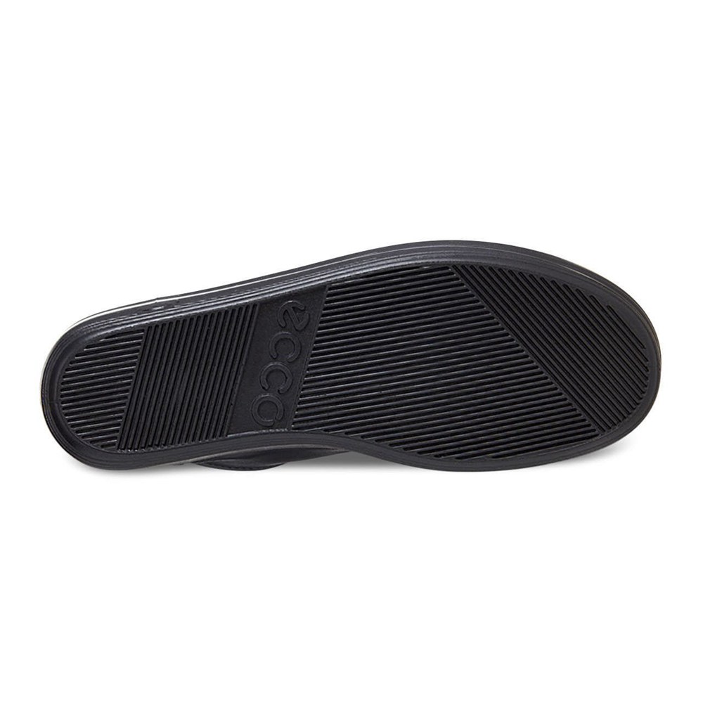 Womens Sneakers - ECCO Soft 2.0 Tie - Black - 3657UNOKR